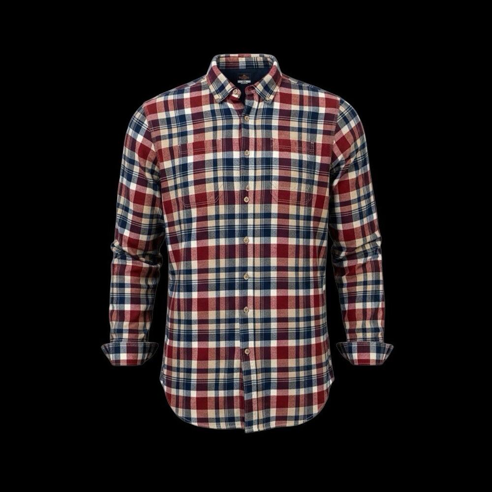 Ridgecut Toughwear Long Sleeve Men's XLT Plaid Heavy Plaid Flannel Button Shirt